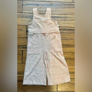 NWT Charming Mary Boutique Pink Terry Sleeveless Kids Romper Sz 4T